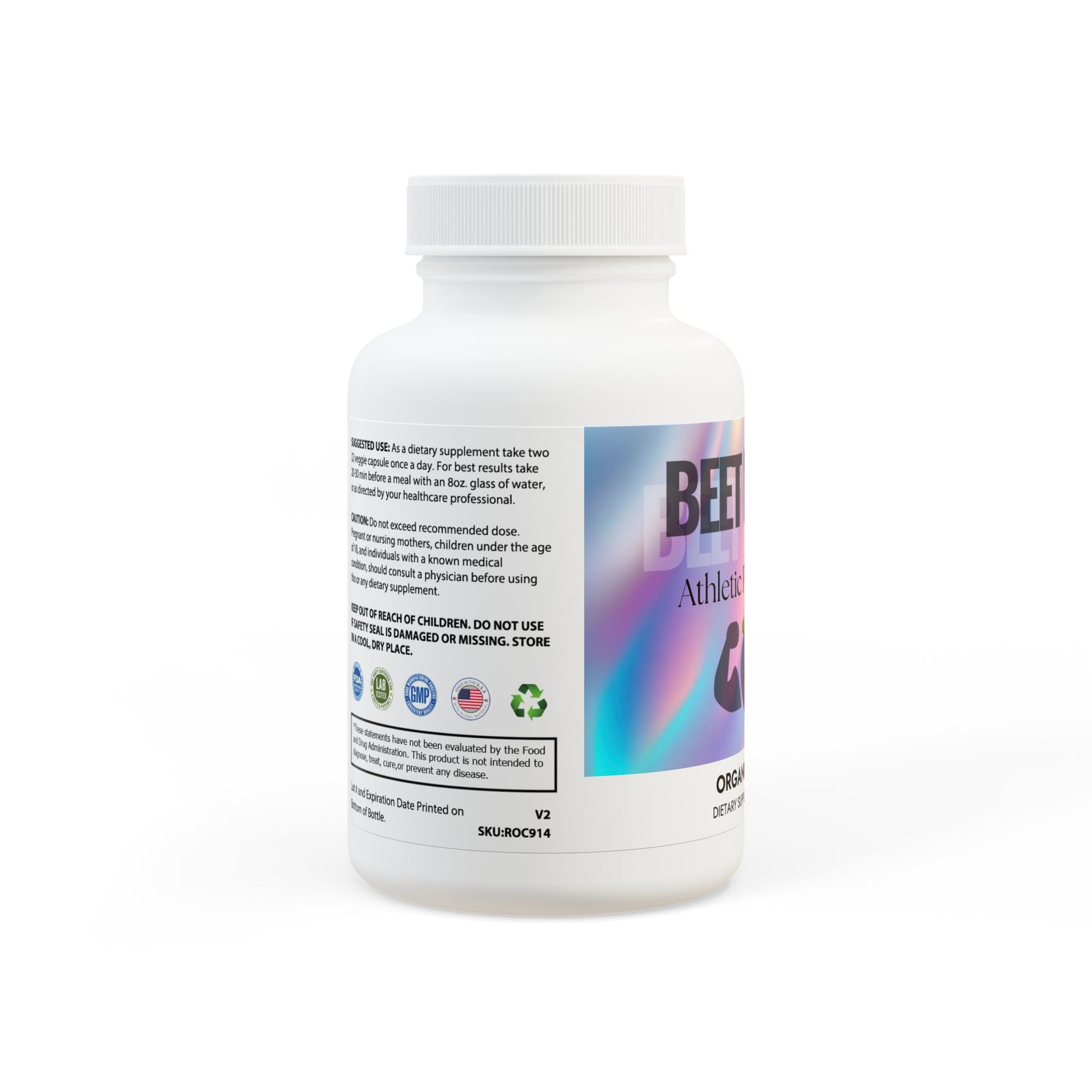 BeetBloom Organic Beetroot Supplement (60 Capsules)
