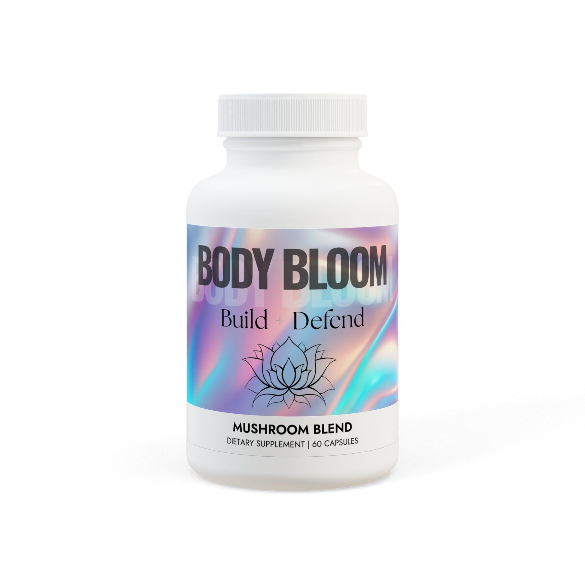 BodyBloom Build + Defend Mushroom Blend  (60 Capsules)