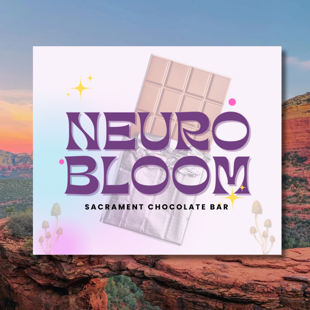 NeuroBloom Vegan Mushroom Microdosing Chocolate Bar Ritual  | Sacred Mushroom Microdosing For Healing