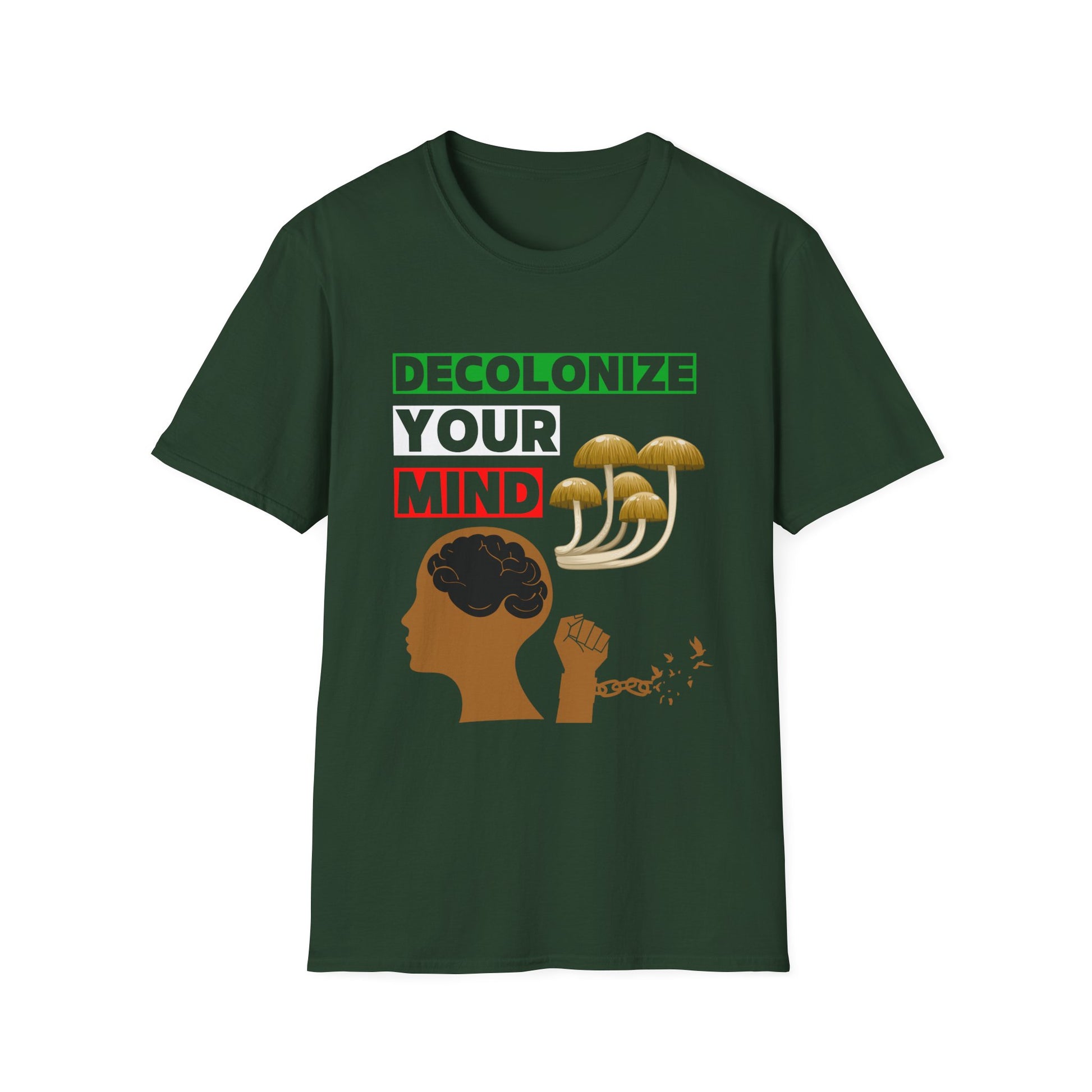 Decolonize Your Mind | Mushroom Medicine Unisex T-Shirt