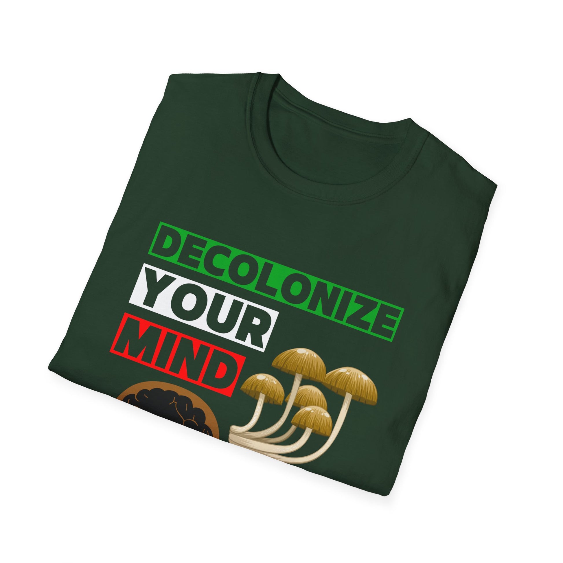 Decolonize Your Mind | Mushroom Medicine Unisex T-Shirt