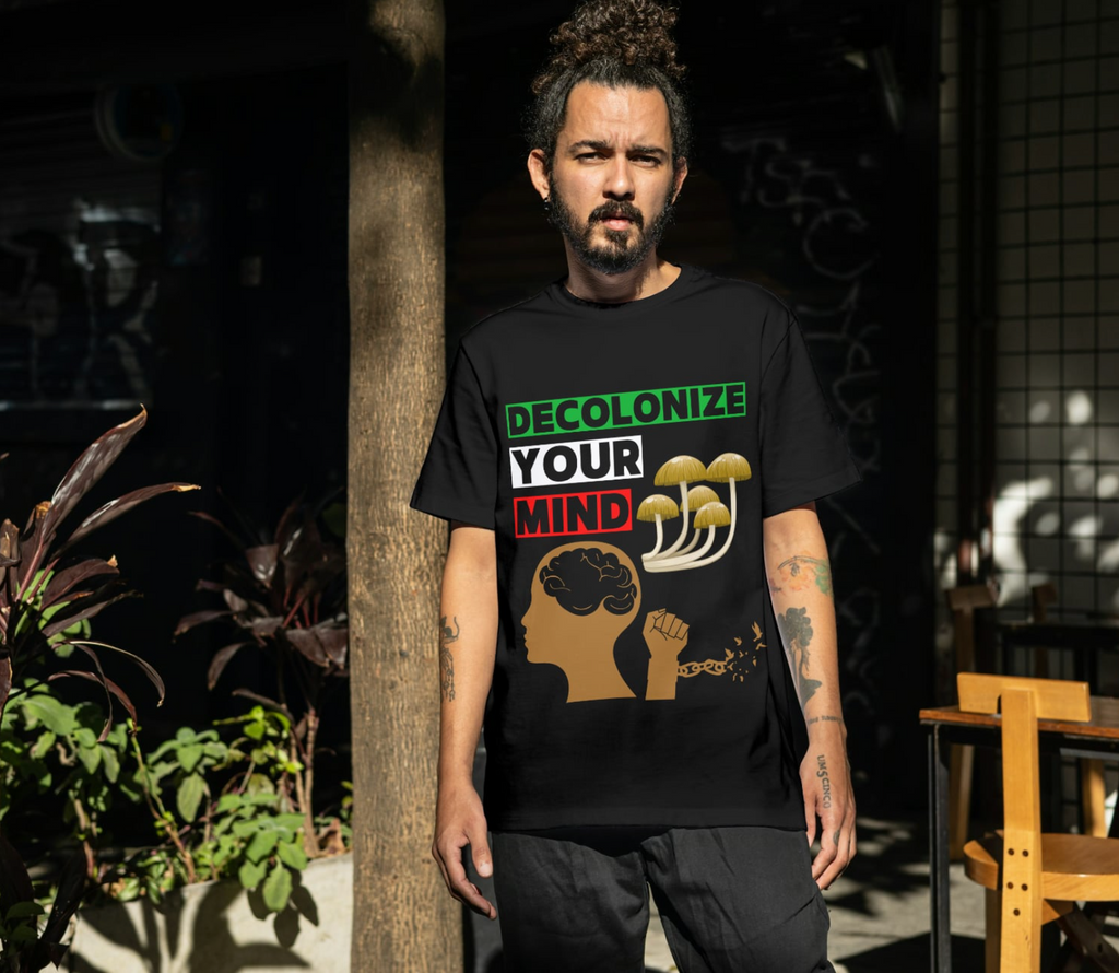 Decolonize Your Mind | Mushroom Medicine Unisex T-Shirt